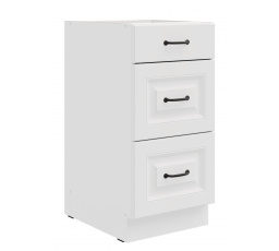 Dolní skřínka STILO - 40 D 3S BB, Bílá/Bílá