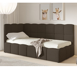 Postel TUNIS 200 x 90, vysoký bok, Velutto 6, Levá