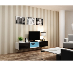 Tv komoda VIGO 180, lesk černá