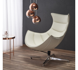 Křeslo LUXOR, bílé