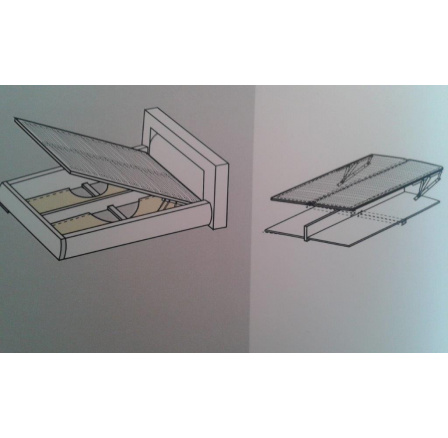 SADA LMBK II 160x200 RM - Kovový rám s lamelami vytvoří ÚP (BRW COMFORT) (FLVII)
