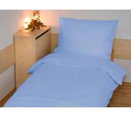 Povlečení francouzské bavlna UNI 240x220,70x90 světle modré