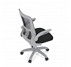 Dětská židle, výškově nastavitelná, šedá síťovina, KA-K2008 GREY