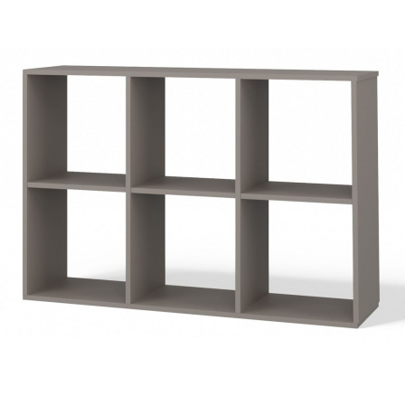 Regál Manja 2x3 šedá jíl