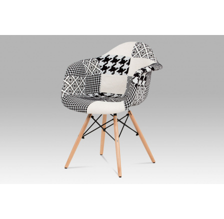 Jídelní židle, patchwork / masiv buk Jídelní židle, patchwork / masiv buk