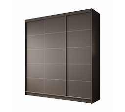 Posuvná skříň Greta 200 Černá+Černá