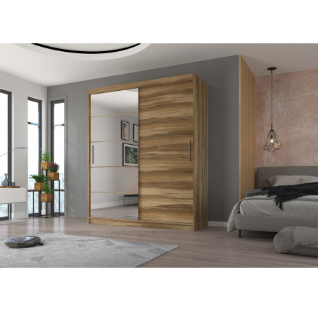 Posuvná skříň se zrcadlem ESTI 180 Murano+Murano