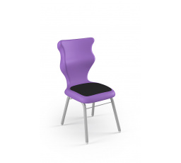 Židle Classic Soft velikost 3, sedák fialový/opěradlo šedé