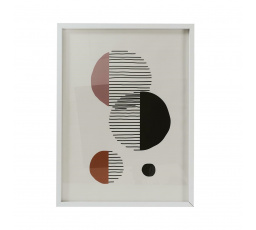 Obraz Art-deco 60x45cm bílý rám