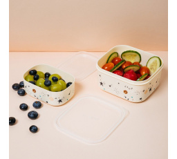 Lunchbox SPACEKID krémový 2 ks. 749643