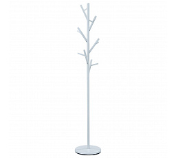 Věšák, kov, bílá, 83766-02A WT