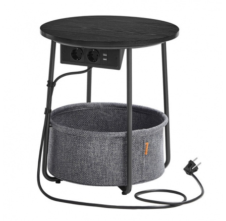 Odkládací stolek 45x45x50cm, mdf, černá, AKF-E1028 BK Odkládací stolek 45x45x50cm, mdf, černá, AKF-E1028 BK