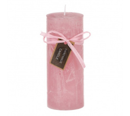 Svíčka, růžová barva. 367g vosku.