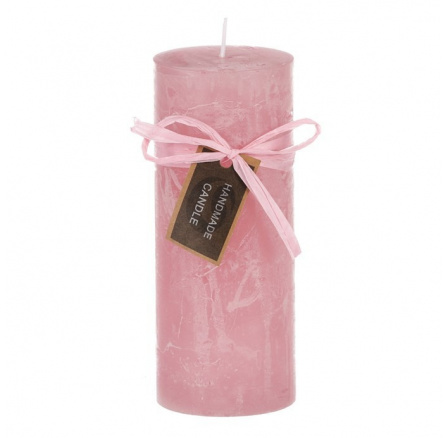 Svíčka, růžová barva. 367g vosku.