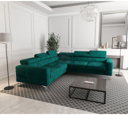 Rohová sedací souprava TOSCANIA MAX 250×250 - zelená , levá