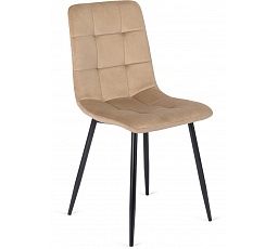 Židle PERU Béžová Sametová
