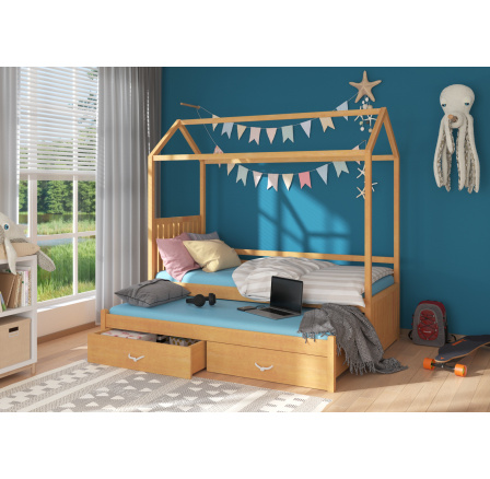 Postel domeček JONASZEK 180x80 Buk