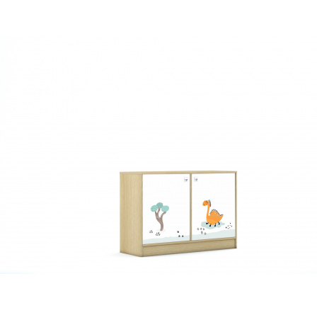 Cameleo DINOSAUR 120 2P skříň 1210x430x830 korpus bílý/čelní strana bílá Cameleo DINOSAUR 120 2P skříň 1210x430x830 korpus bílý/čelní strana bílá