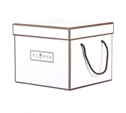 Flower box - papír, krabice, barva šedá, cena za 1 ks