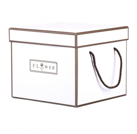 Flower box - papír, krabice, barva šedá, cena za 1 ks