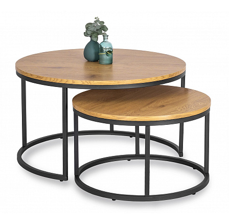 Sada stolků DELIA MAX Dub Zlatý