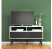 TV stolek Retro 383 bílá/černá