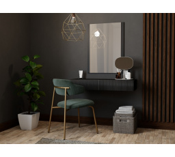 Toaletní stolek PAFOS, Mat černá