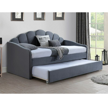 Dvoupostel BELLA Velvet, 90x200 cm, šedý Bluvel 14 Dvoupostel BELLA Velvet, 90x200 cm, šedý Bluvel 14