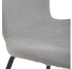 Jídelní židle, stříbrná, látka, CT-S8010 SIL2
