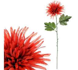 Chryzantéma - umělá řezaná květina, terakotově červená