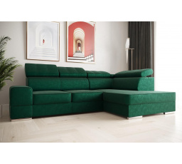 Rohová sedací souprava ROYAL I 260×185 - zelená , pravá