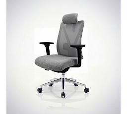 Ergonomická kancelářská židle šedá se síťovinou VECTOT