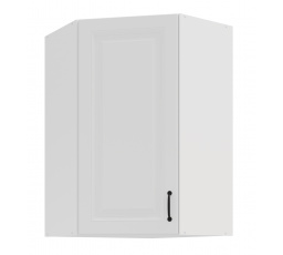 Horní rohová skřínka STILO - 60x60 GN-90 1F (45°), Bílá/Bílá