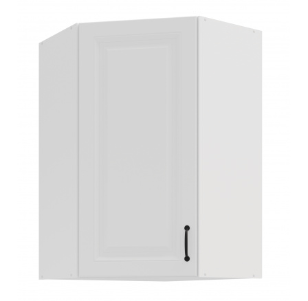 Horní rohová skřínka STILO - 60x60 GN-90 1F (45­°), Bílá/Bílá