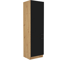 Kuchyňská skříň MODENA - 60 DK-210 2F, Dub Artisan/Černý mat+Dub Artisan