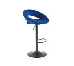 Barová židle H102, tmavě modrá
