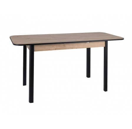 Jídelní stůl DIEGO II 105(140)x65 cm, Dub Artisan/Černá Jídelní stůl DIEGO II 105(140)x65 cm, Dub Artisan/Černá