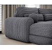 Ripeli Corner Sofa Bed with Storage, Grey Velvet, Left-Hand Facing Modullo 04 180x128 Left 1