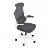 Kancelářská židle, houpací mechanismus, šedá síťovina, KA-C807 GREY