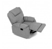 Relaxační křeslo, šedá, látka, TV-4088 SIL2