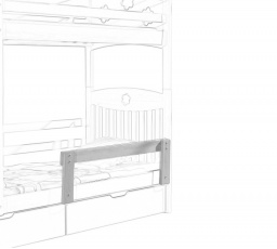 Zábradlí - Barva korpusu: borovice mořená na ořech