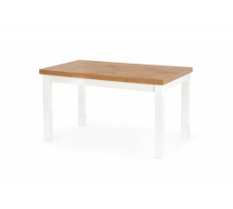 Jídelní stůl TIAGO 140-220, dub lancelot/bílý