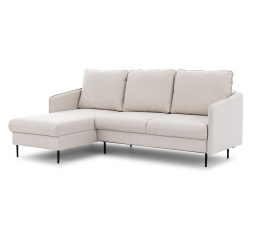 Rohová sedačka Taila Mini s funkcí spaní / Loft 01 / černé nohy / levá strana