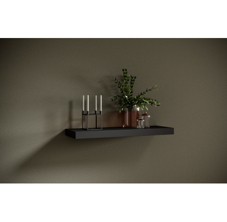 Závěsná police ANDREA 80x26 Černý Mat