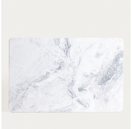 Koupelnová rohož DITTA z diatomitu s mramorovým vzorem šedá 39x60x0.9 cm 747762