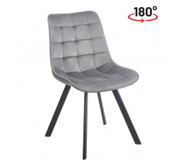 Židle velvet šedá KO265-FXJG