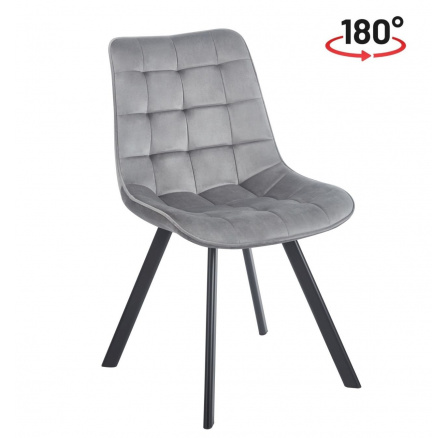 Židle velvet šedá KO265-FXJG