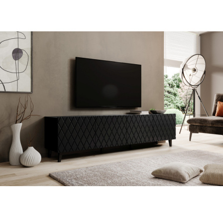 Tv komoda ASTI, černá matná/černá matná Tv komoda ASTI, černá matná/černá matná