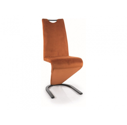 Jídelní židle H-090 VELVET,  Skořicový Bluvel 4215/Černá
