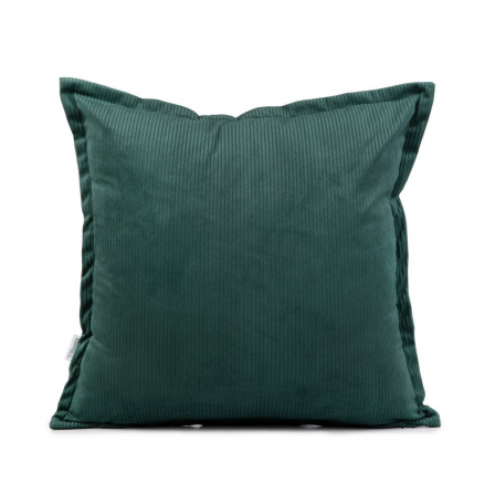 Povlak na polštář NANTU sametová imitace manšestru zelená 45x45+1.5 cm 854458
